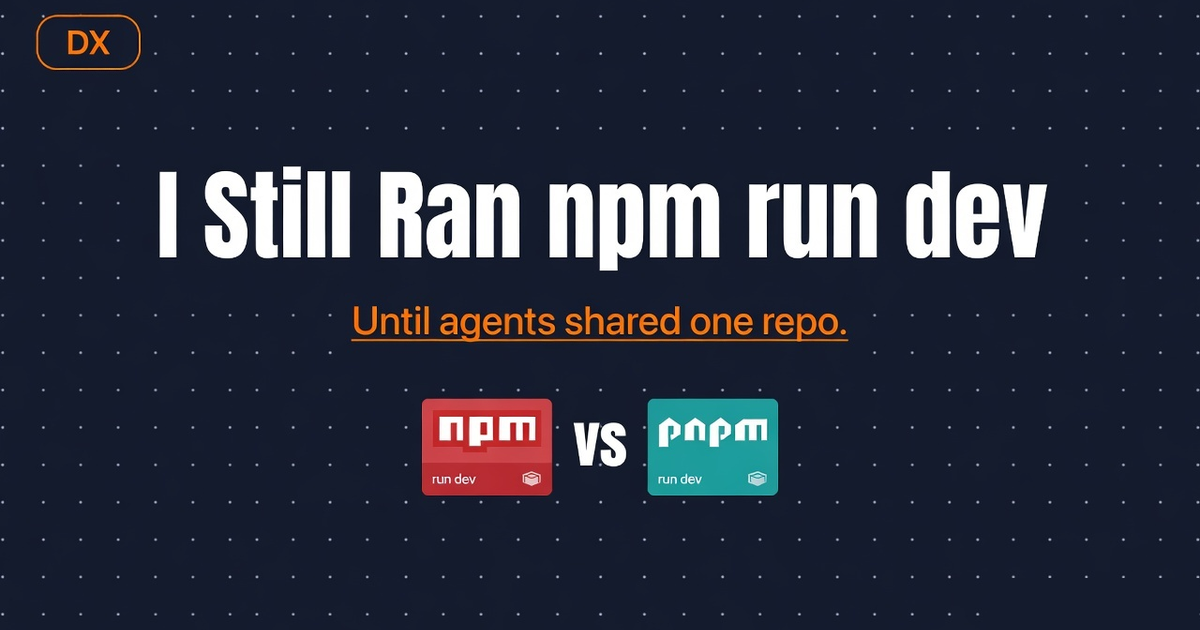 I Knew pnpm Saved Disk Space. I Still Ran npm run dev — Until Five AI Agents Started Using Worktrees