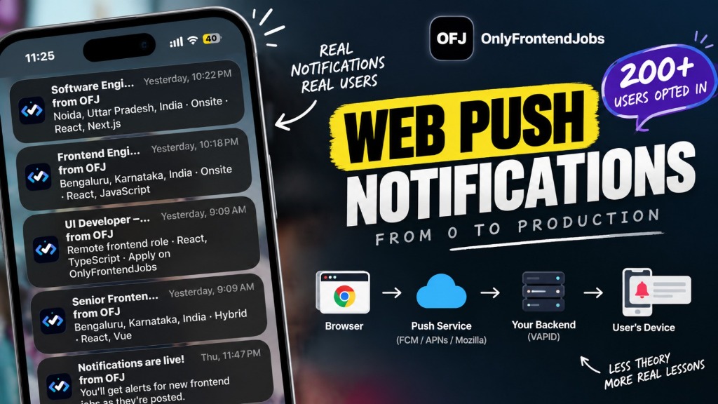 Web Push Notifications in Production: What 200+ Opt-Ins Taught Us